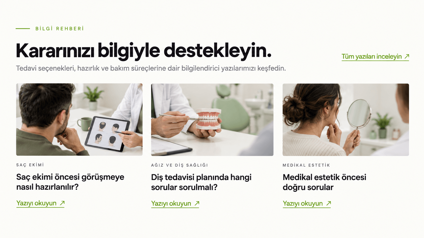 Saç ekimi ön görüşmesinde saç çizgisi ve planlamanın değerlendirilmesi